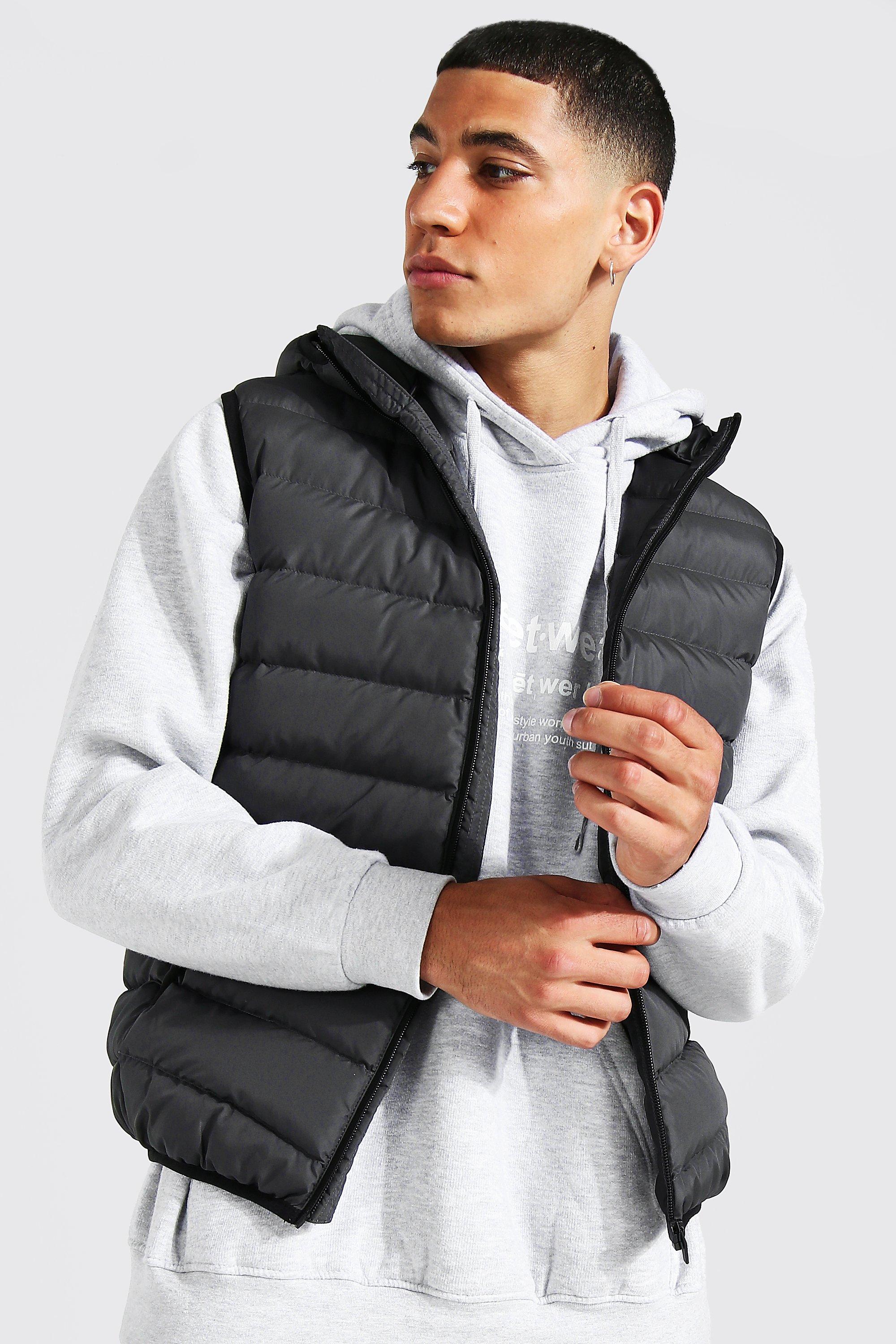 Veste sans manche outlet avec capuche